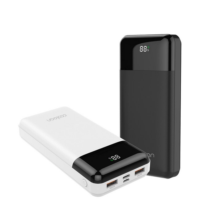 쿨린 고속충전 대용량 보조배터리 20000mAh 22.5W CL322, 블랙, CL-322