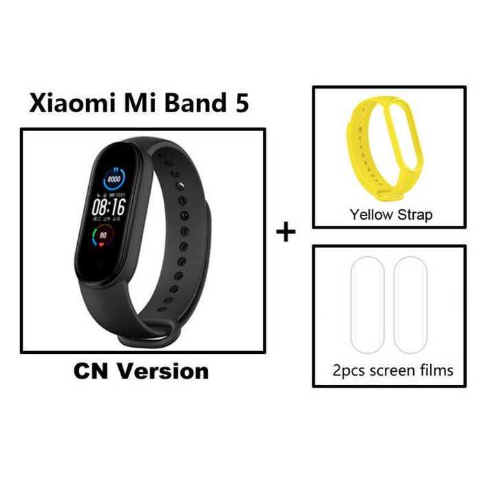 Xiaomi Mi Band 5 스마트 팔찌 피트니스 트래커 혈액 산소 심박수 모니터 수면 단계 수영 스포츠 APP 푸시 알람