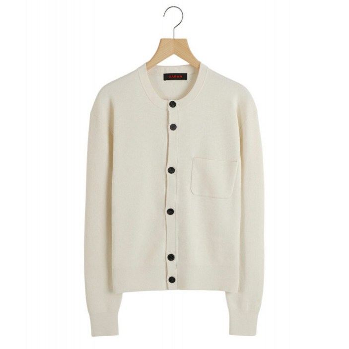 카반 CABaN 캐시미어 포켓 크루넥 가디건 (59024102004)