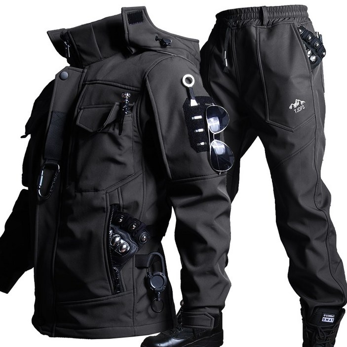 오토바이 방한복 배달 바이크 동계 롱 오토바이용품 일체형 방한정비복