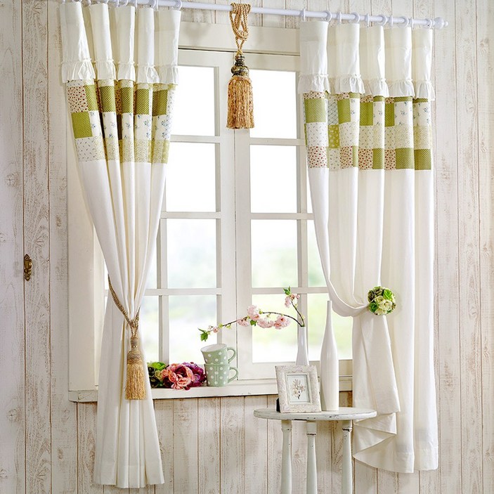 커튼이샵 광목린넨 프릴커튼 2p 세트