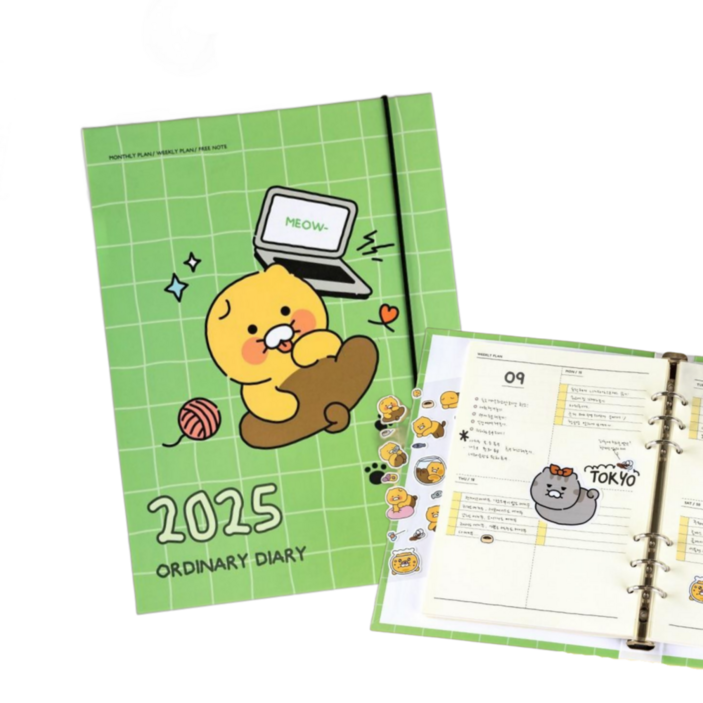 2025춘식이다이어리 춘식이캘린더 카카오다이어리 2025년