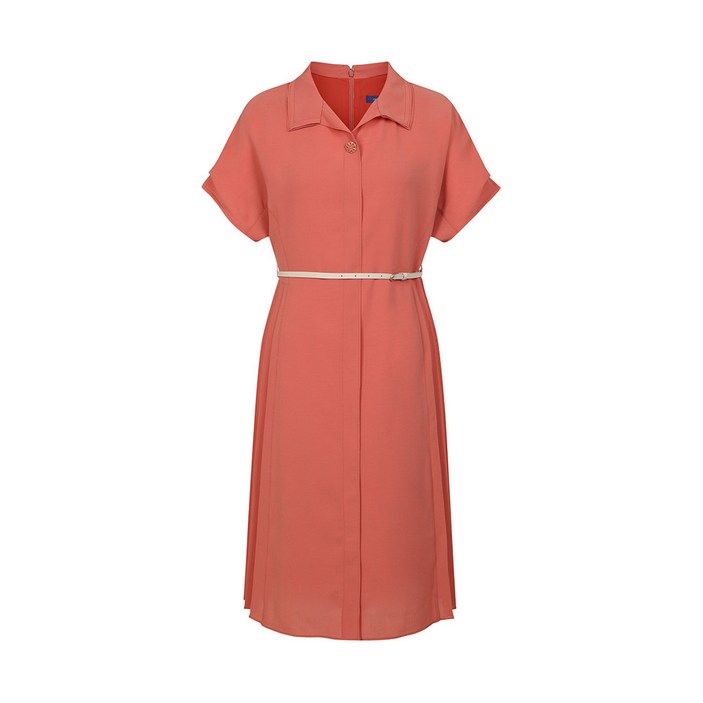 올리비아하슬러 올리비아하슬러 블랙 오픈카라 벨티드 롱 원피스_OHCMOP206