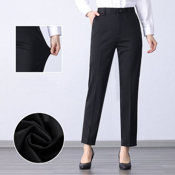 여자 면접 정장 바지 하객룩 와이드 팬츠 오피스룩 면접복장 swg+417UC