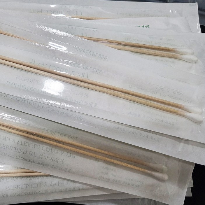 대한 멸균면봉 6인치 15cm 일회용 200개입 소독솜 긴면봉, 100세트, 2개입 대한 멸균면봉 6인치 15cm 일회용 200개입 소독솜 긴면봉, 100세트, 2개입