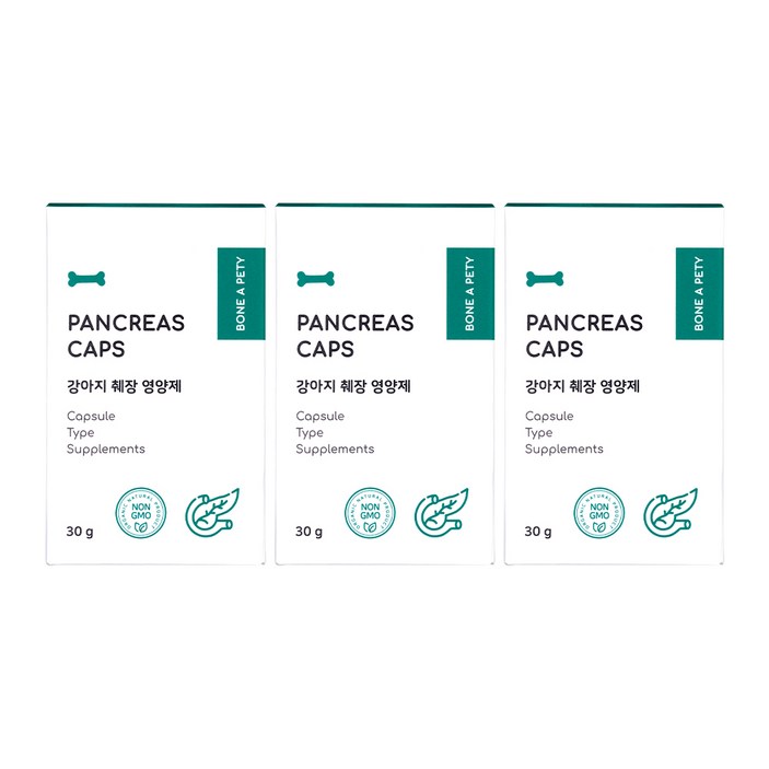 본아페티 브레스캡스 강아지 영양제, 소화기능/췌장개선, 3개
