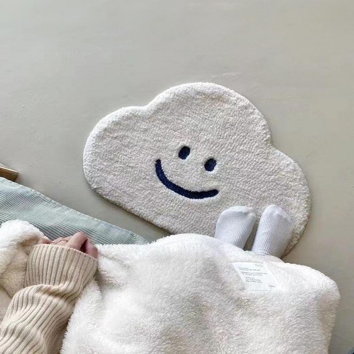 오비안 뽀송 현관 화장실 러그 인테리어 발매트, 구름 오비안 뽀송 현관 화장실 러그 인테리어 발매트, 구름