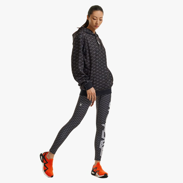 [스파이더 본사 직영] 여성 그리드 패턴 레깅스 SPHPCNFL354WPBK