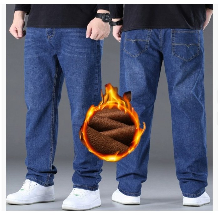 빅사이즈 큰사이즈 남성 기모 청바지 SH1650