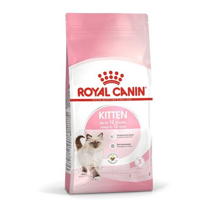 로얄캐닌 고양이사료 키튼 건식 4kg 면역력강화도움 / 습식파우치1개 증정, 1개, 4kg, 곡물