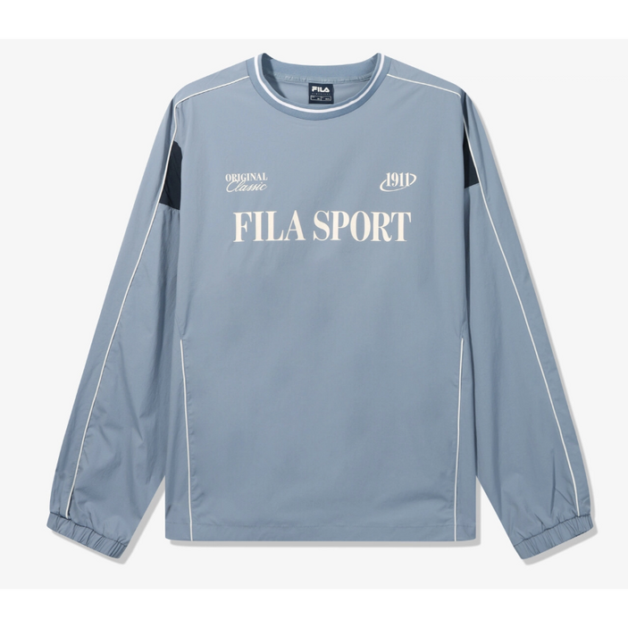 휠라 남녀공용 우븐 트랙 맨투맨 긴팔 티셔츠 2colors