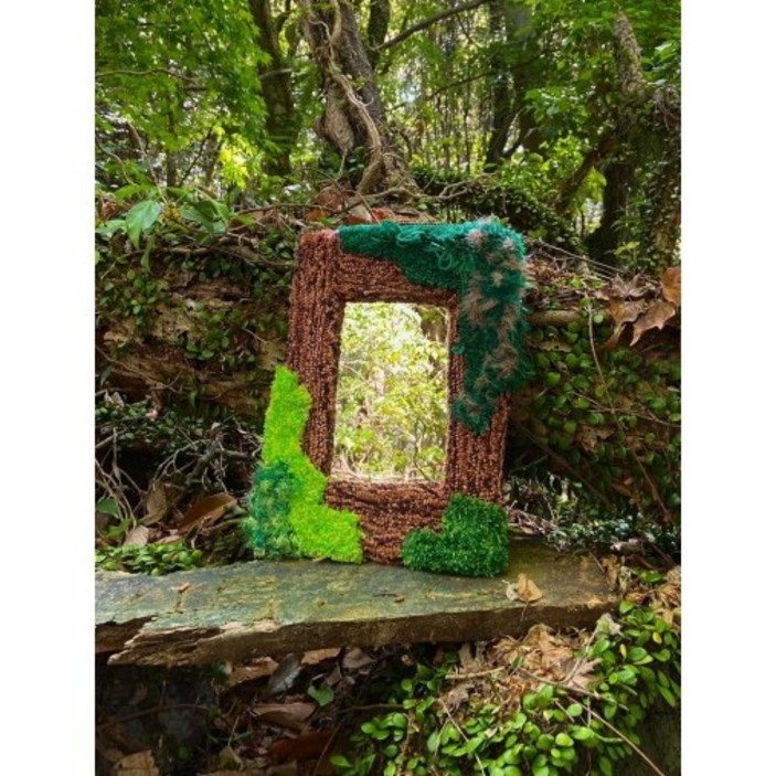 제주곶자왈 터프팅 거울(Jeju Gotjawal Tufting Mirror)