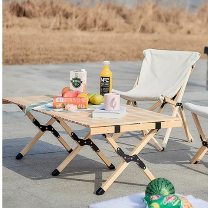 캠핑 롤테이블 원목 캠핑용품