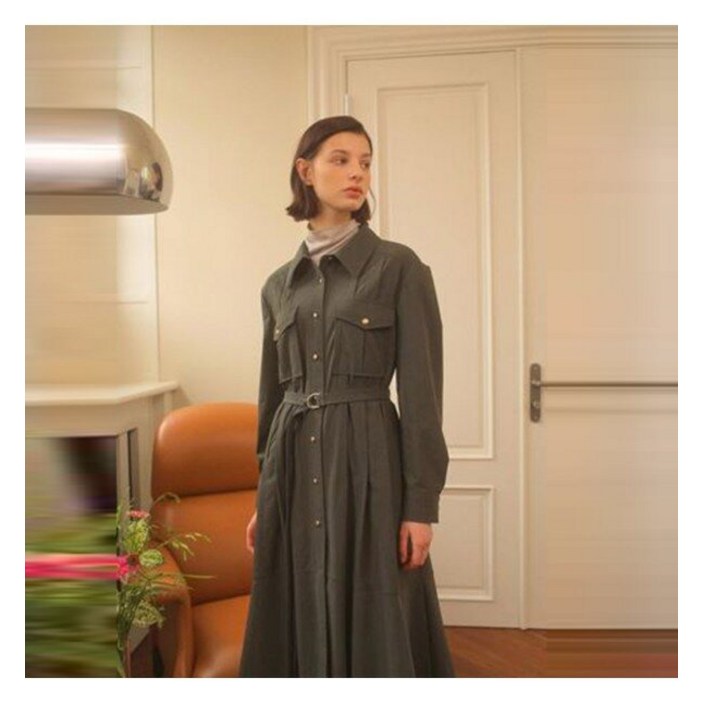 온앤온 온앤온  벨티드 핀턱 원피스MW2WOA35