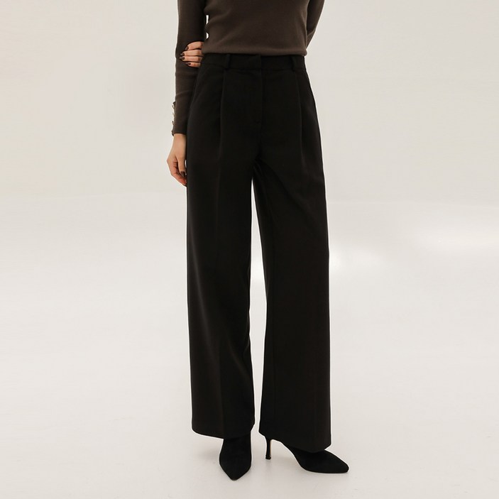 프레스핀턱슬랙스