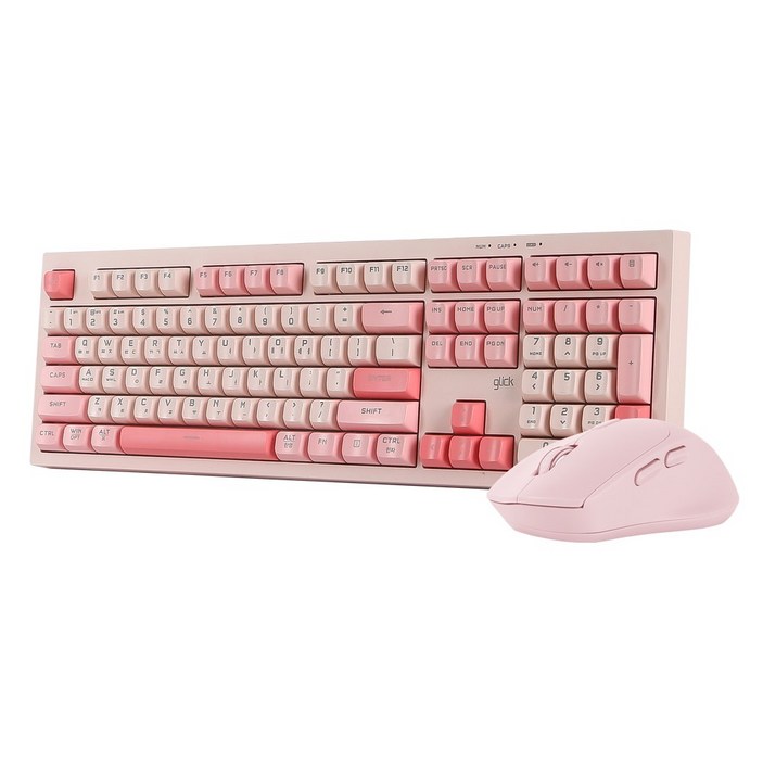 지클릭커 오피스프로 WMK50 사일런스 M 무소음 무선 블루투스 108 키보드 마우스 세트, 일반형, Pink 108키, WMK50 지클릭커 오피스프로 WMK50 사일런스 M 무소음 무선 블루투스 108 키보드 마우스 세트, 일반형, Pink 108키, WMK50