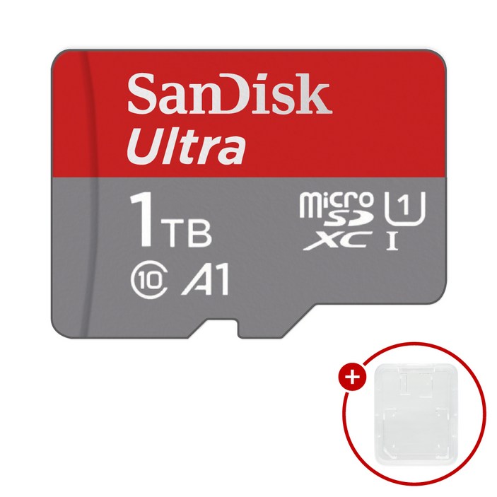 샌디스크 마이크로SD카드 Ultra A1 울트라 SDSQUA + SD카드 케이스