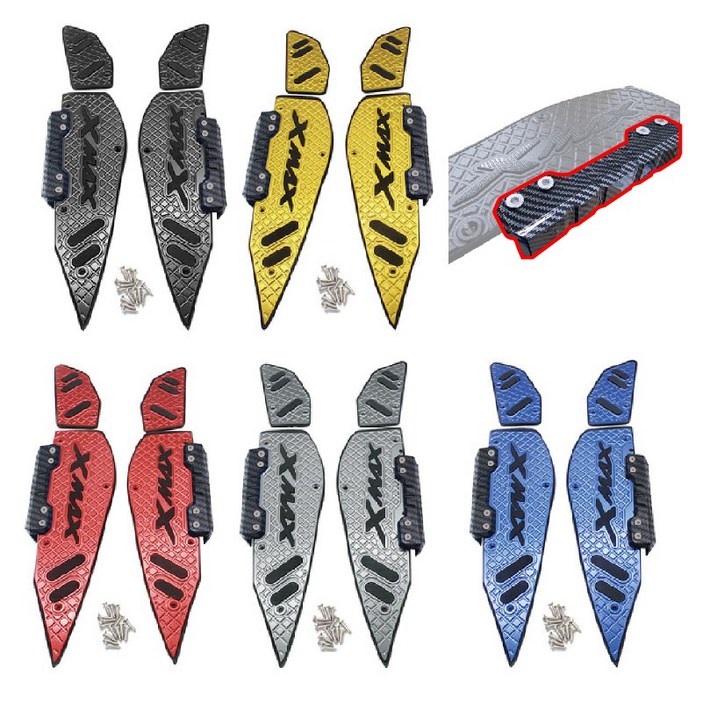 XMAX300 발판 튜닝 페달 패드 플레이트 로고 2017 2025 신형 엑스맥스