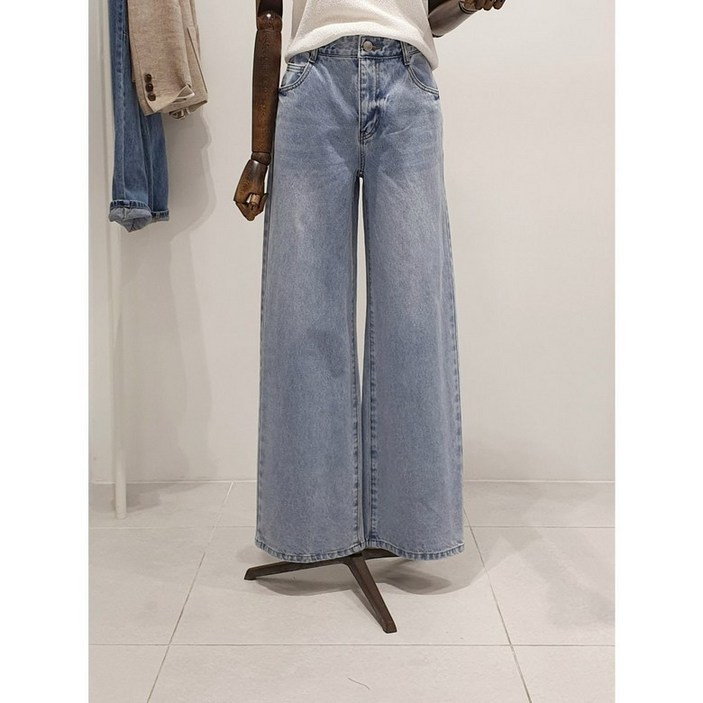 [백화점 정품] ZOOC [파주점] zooc 주크 세미와이드 일자핏 워싱 데님팬츠 V252PSA948