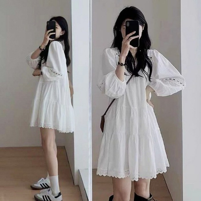 메이킹유 [3size] 펀칭 레이스 캉캉 WA11547멜린원피스