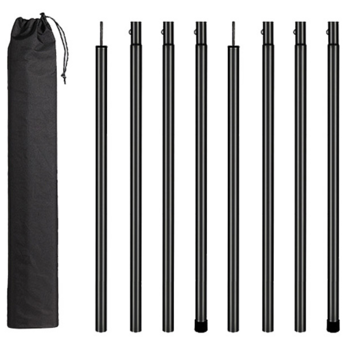 KOOLMAN(쿨맨) 아이언 스틸 타프 폴대 세트 2개 파우치포함, 2개