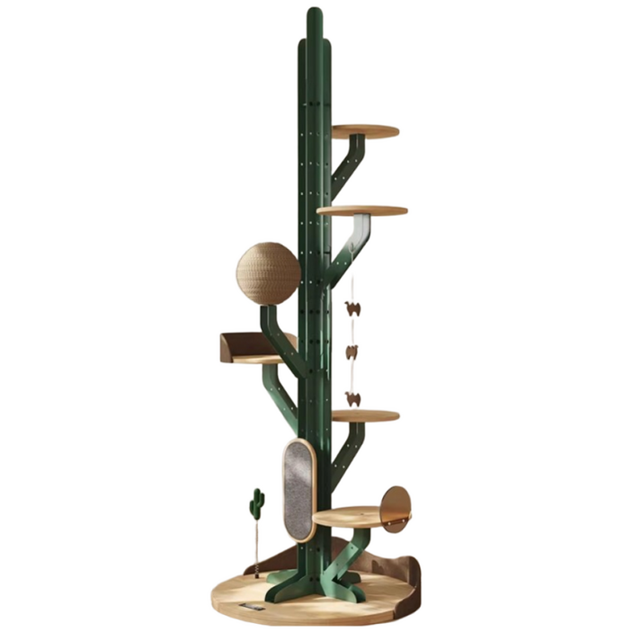선인장 캣타워 고양이 놀이터 장난감 대형 캣폴 기둥, 1개
