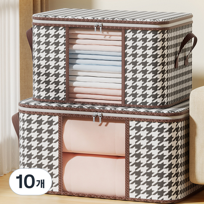 다나몰 옷정리 다용도 수납함 보관함 이불 겨울옷 여름옷 11, 10개, 하운드투스