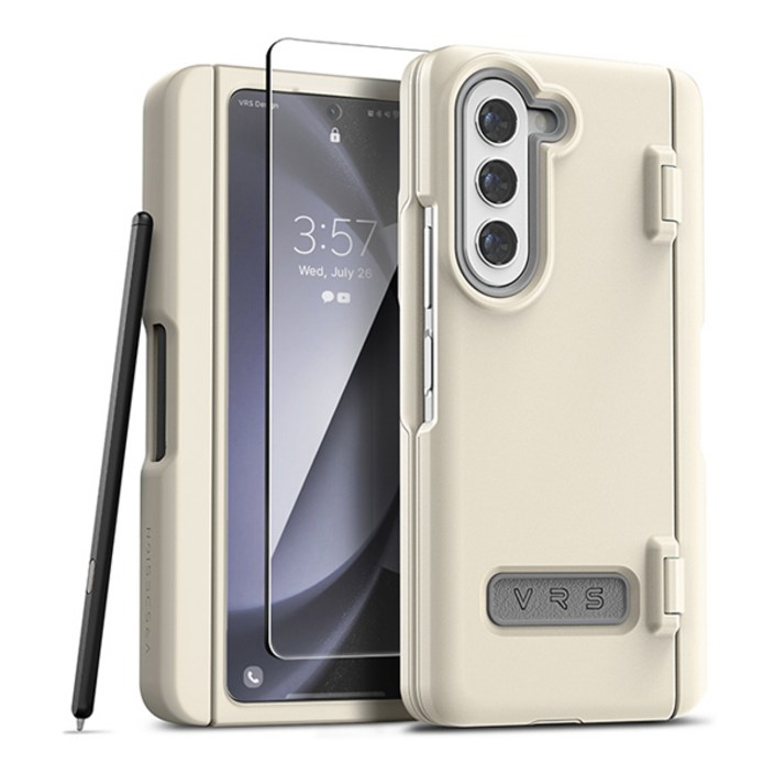 베루스 테라가드 모던 펜커버 자동 힌지 보호 S펜 수납 휴대폰 케이스 + 필름 세트