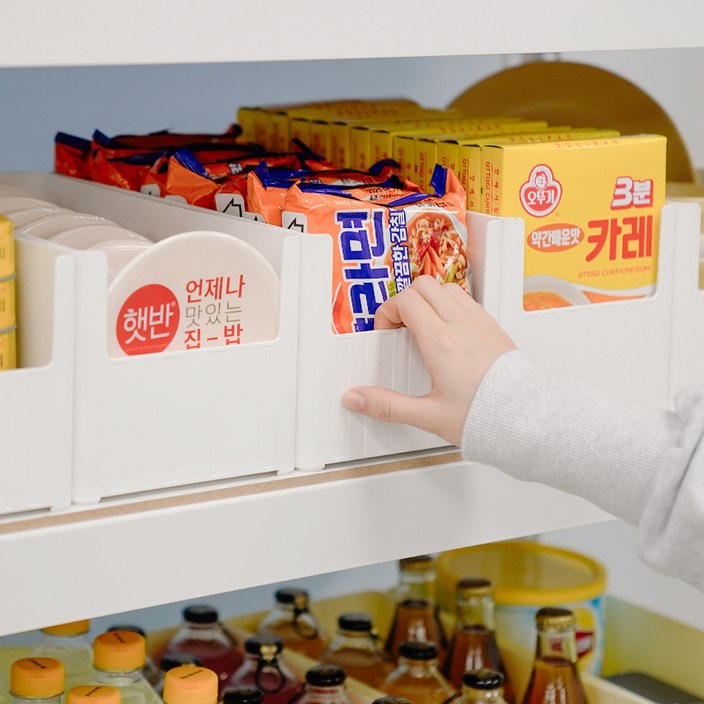 가쯔 국내 제조 와이드 팬트리 수납 정리함
