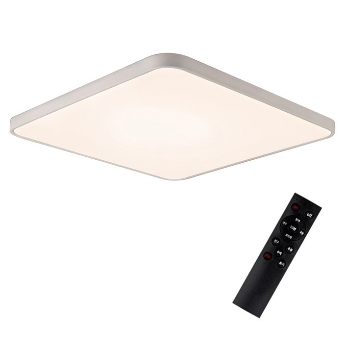 원하 삼성 칩셋 LED 정사각 75W 천장등 + 리모컨 세트