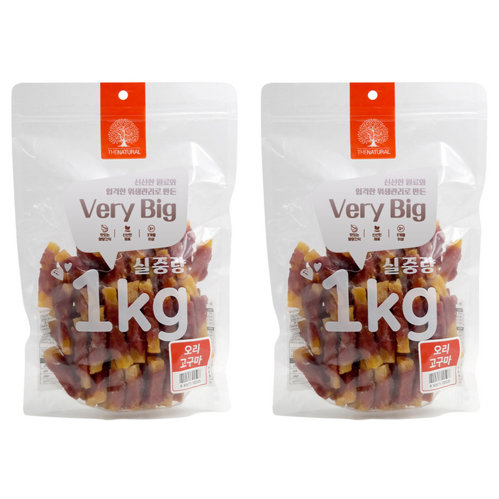 더내추럴 강아지 베리빅 육포, 1kg, 2개, 혼합맛오리고구마 더내추럴 강아지 베리빅 육포, 1kg, 2개, 혼합맛오리고구마
