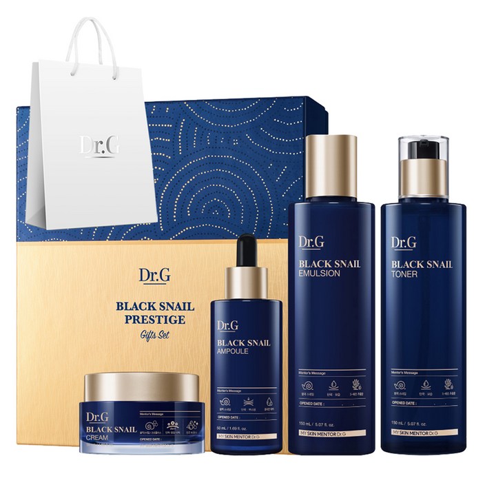 닥터지 블랙 스네일 프레스티지 토너 150ml 에멀전 150ml 앰플 50ml 크림 50ml 4종 세트 닥터지 블랙 스네일 프레스티지 토너 150ml 에멀전 150ml 앰플 50ml 크림 50ml 4종 세트