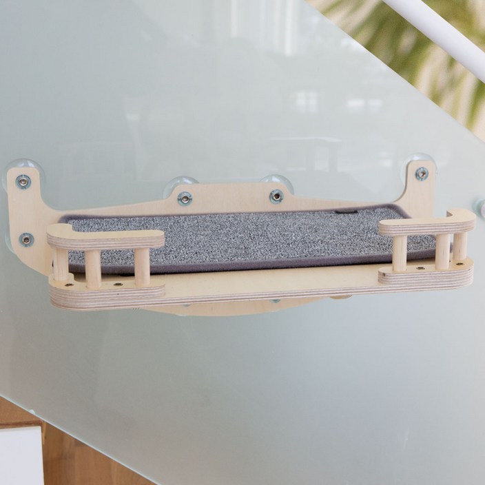 모넬로 고양이 냥꿀 대형 원목 벽부착 창문 캣워커 GO23104