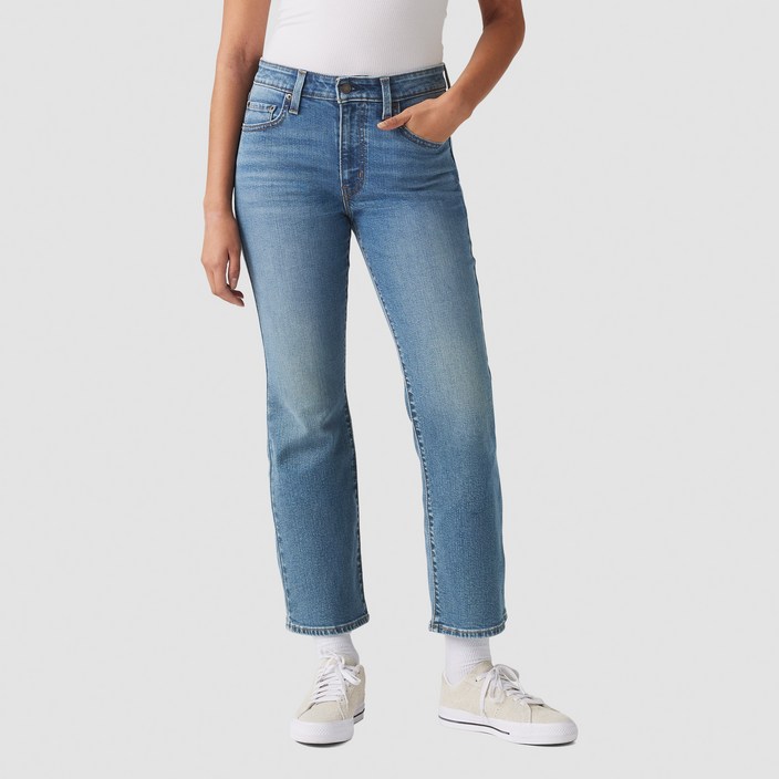 리바이스 여성용 725 어센틱 킥 부츠 리젝티드 진 001W10003