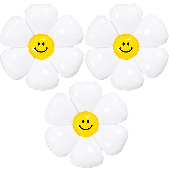 미미파티 생일 파티 이벤트 스마일 데이지 꽃 풍선 대형