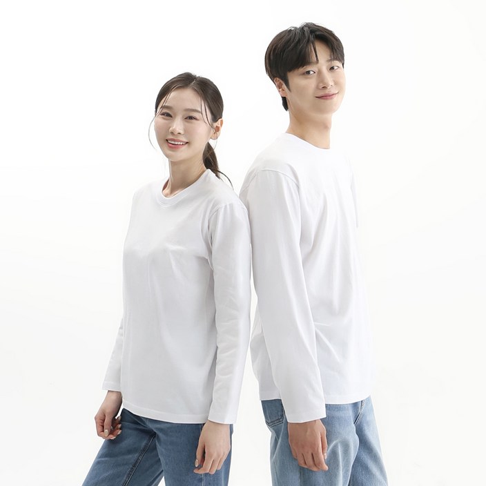 굿유 남녀공용 20수 긴팔 라운드 티셔츠 국내생산 흰티 면티 쭉티 긴팔티 무지티 백색 2P 11 굿유 남녀공용 20수 긴팔 라운드 티셔츠 국내생산 흰티 면티 쭉티 긴팔티 무지티 백색 2P 11