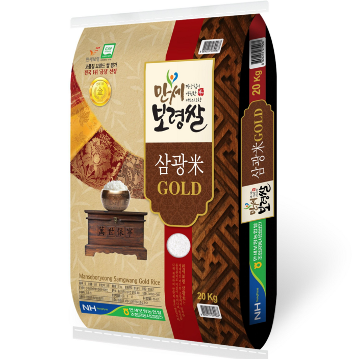 당일도정 23년산 만세보령 삼광미 골드, 20kg, 1개, 특등급 당일도정 23년산 만세보령 삼광미 골드, 20kg, 1개, 특등급