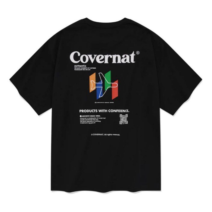 (국내매장판) 커버낫 트래블 티셔츠 2종 1택