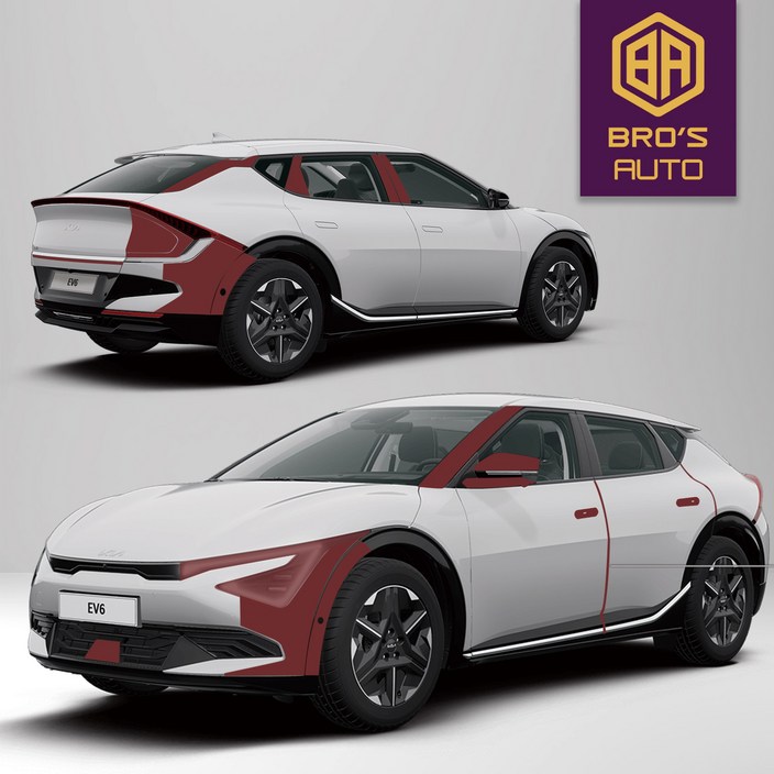 [개별구매] EV6 페이스리프트 생활보호 PPF 필름 헤드라이트 전방센서 등등