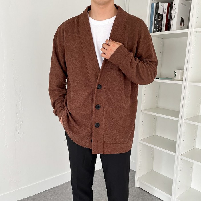 남자 루즈핏 사계절 데일리 무지 니트 가디건10COLOR 남자 루즈핏 사계절 데일리 무지 니트 가디건10COLOR