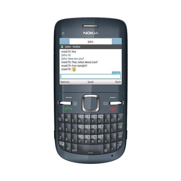 Nokia C3-00 공기계 휴대폰 - 잠금해제 미국판 자급제폰