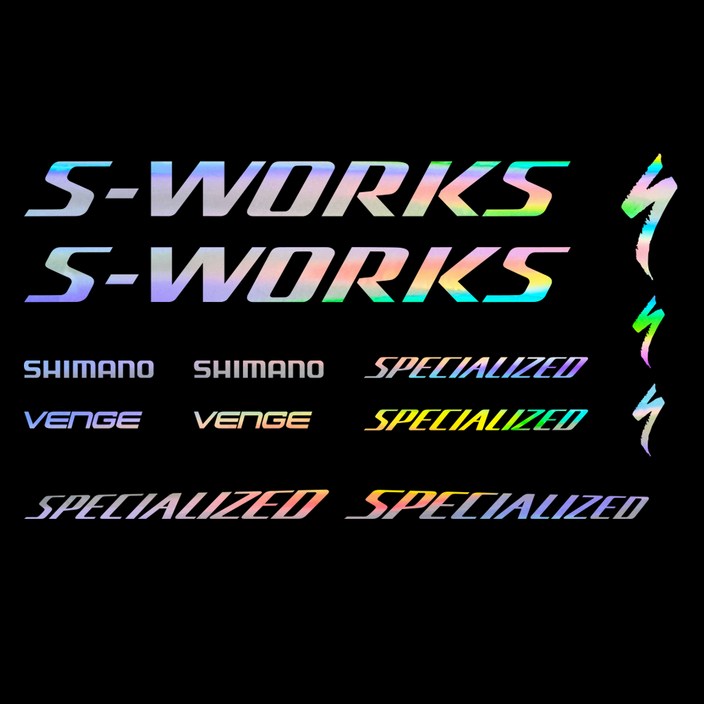 자전거 데칼 스티커 에스워크 s-work 스페셜 라이즈드 한대분 풀셋트