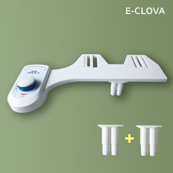 이크로바 [분리형 노즐 1+1증정] 기계식비데 무전원 냉수전용 판넬형 수동비데 HB-600