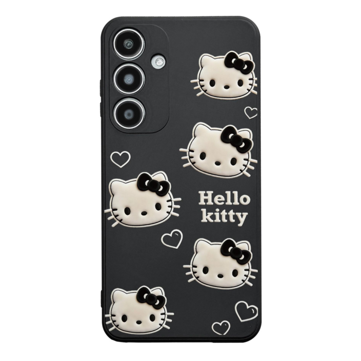 예쁜 블랙 고양이 키티 과자 실리콘 케이스