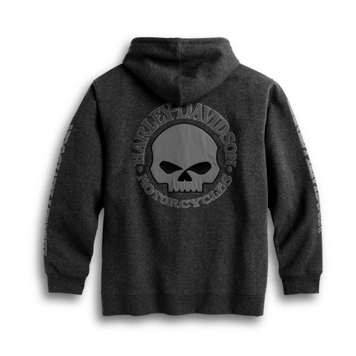 Harley-Davidson 할리데이비슨 남성 후드 윌리 G 스컬 후드집업 S