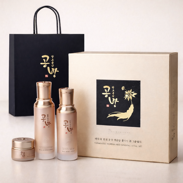 대한홍삼 백옥생 발효홍삼 공방 활력수액 120ml활력유액100ml활력크림 50g 3종세트