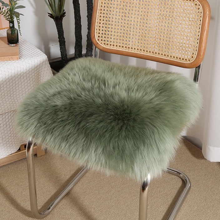호주 천연 양털 두꺼운 양모 소파 패드 겨울 털 방석 의자 매트