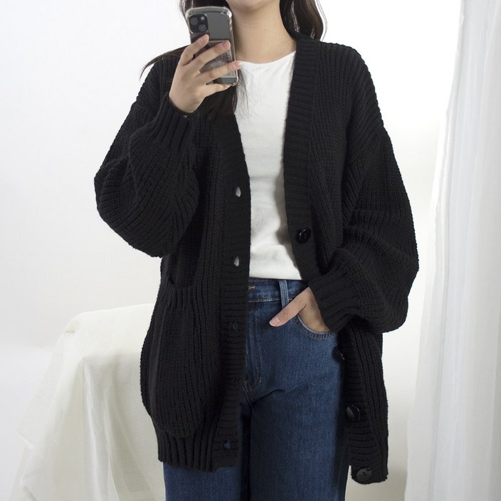 더블유 부드럽고 가벼운 데일리 기본 가디건 더블유 부드럽고 가벼운 데일리 기본 가디건