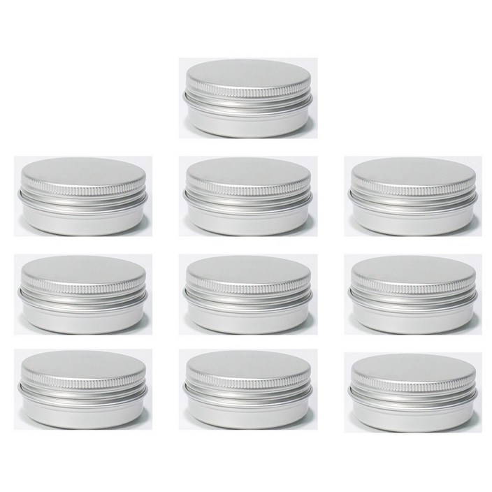 모든유통 60ml 알루미늄 원형 틴케이스 다용도용기 일반,투명뚜껑 10개묶음, 10개 모든유통 60ml 알루미늄 원형 틴케이스 다용도용기 일반,투명뚜껑 10개묶음, 10개