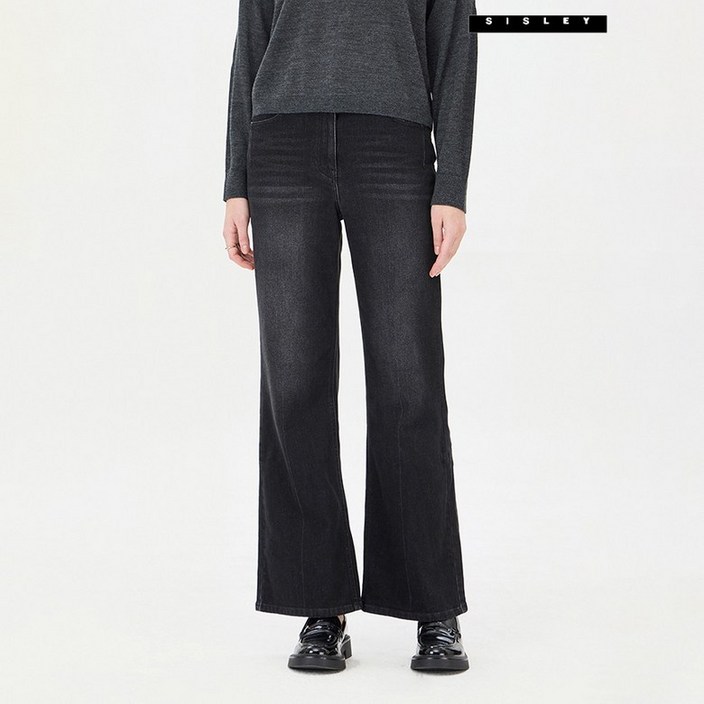 시슬리 브러쉬 디테일 부츠컷 데님 팬츠 SADPC2561 345760